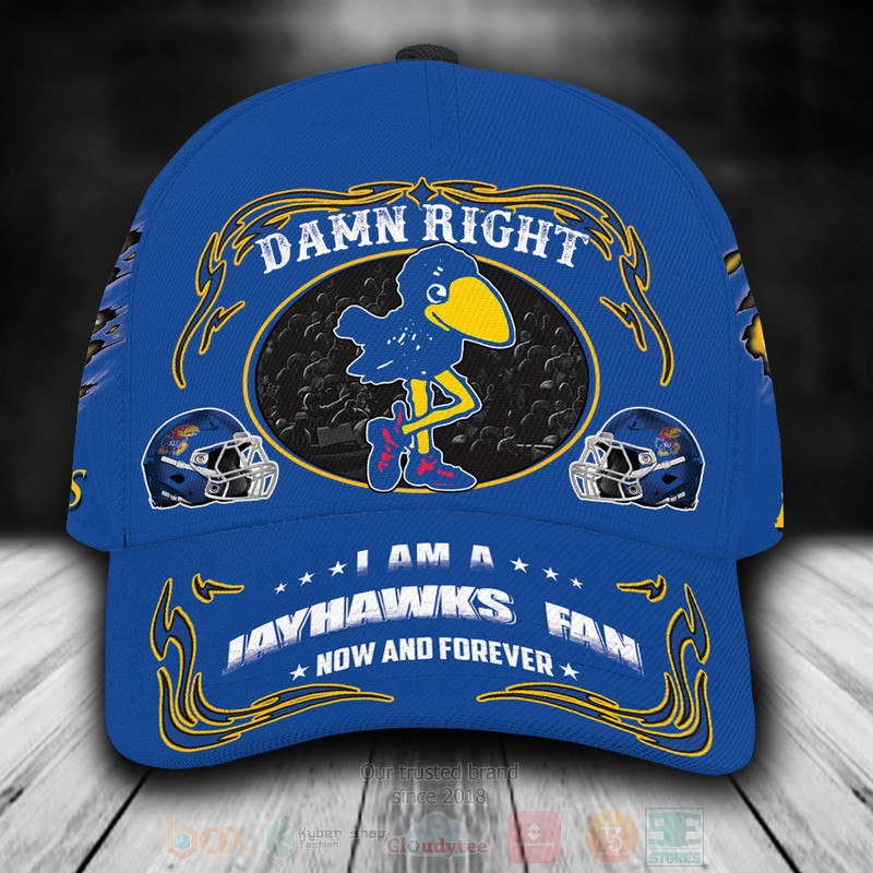 NCAA_Kansas_Jayhawks_Mascot_Custom_Name_Cap