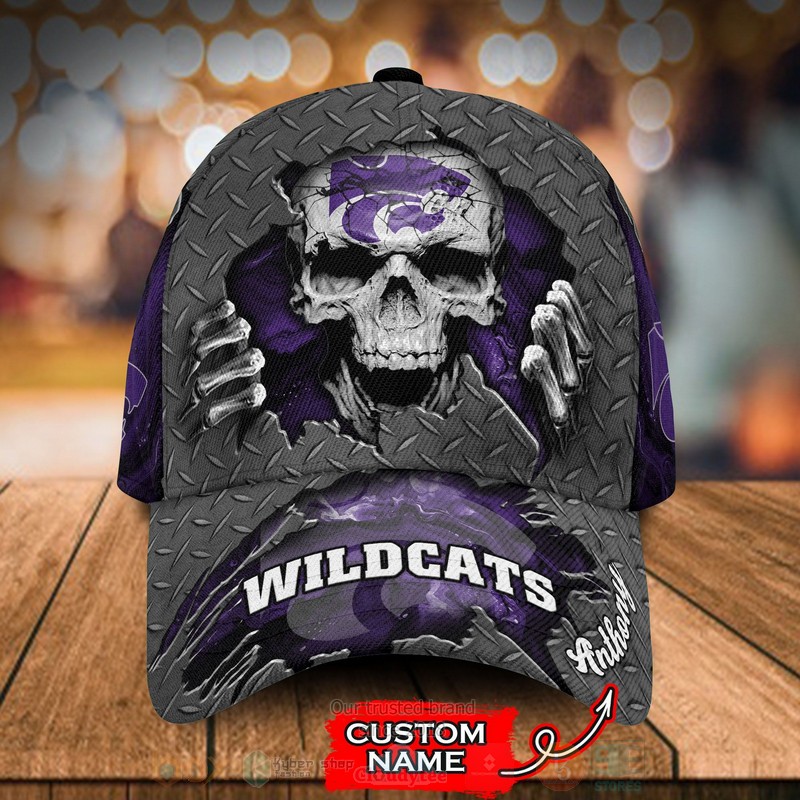 NCAA_Kansas_State_Wildcats_Skull_Custom_Name_Cap