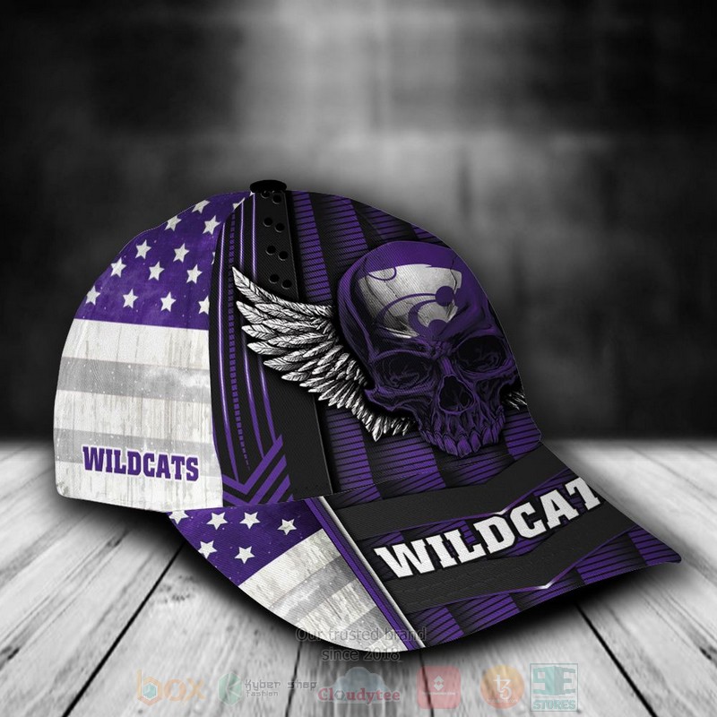 NCAA_Kansas_State_Wildcats_Skull_Custom_Name_Purple_Cap_1