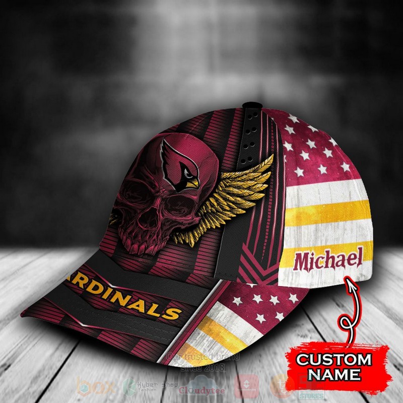 NFL_Arizona_Cardinals_Skull_Custom_Name_Red_Cap_1