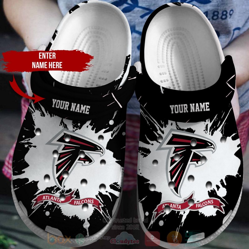 NFL_Atlanta_Falcons_Custom_Name_Crocband_Crocs_Clog_Shoes