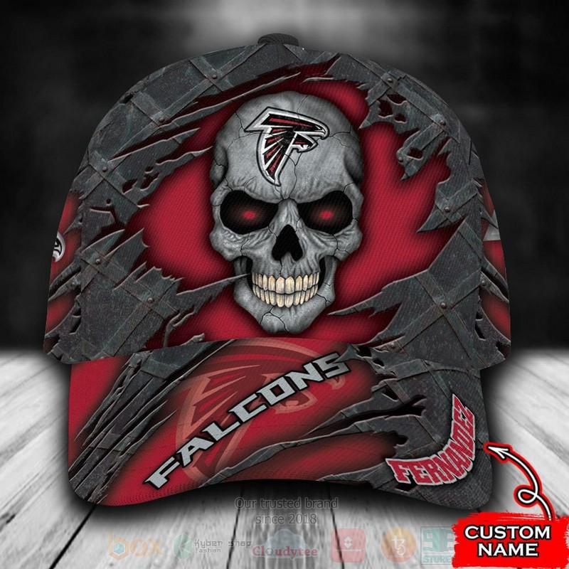 NFL_Atlanta_Falcons_Skull_Custom_Name_Cap
