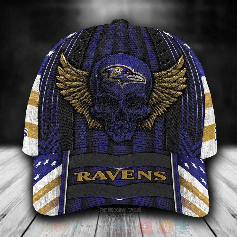 NFL_Baltimore_Ravens_Skull_Custom_Name_Cap