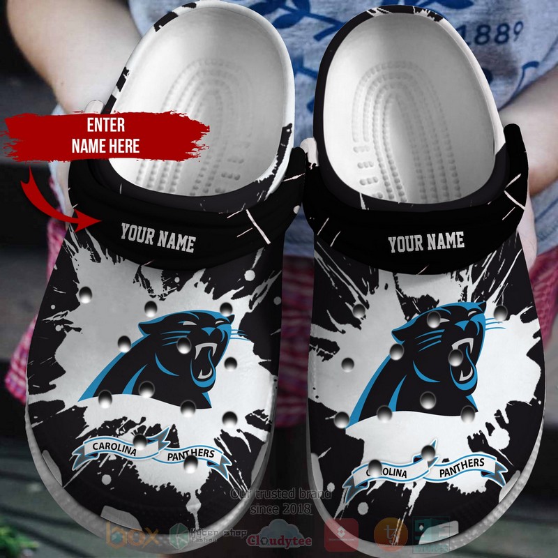 NFL_Carolina_Panthers_Custom_Name_Crocband_Crocs_Clog_Shoes