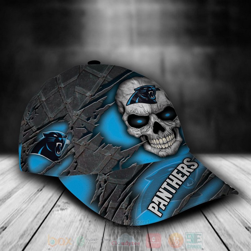 NFL_Carolina_Panthers_Skull_Custom_Name_Cap_1
