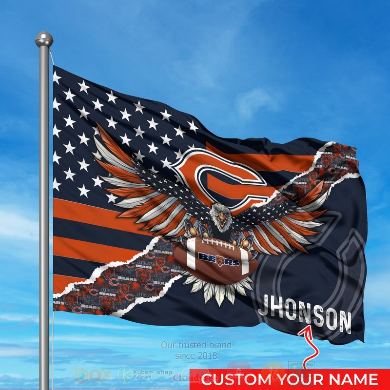 NFL_Chicago_Bears_Custom_Name_Flag
