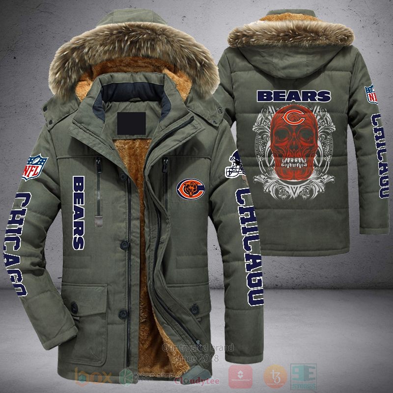 NFL_Chicago_Bears_Red_Skull_Parka_Jacket_1
