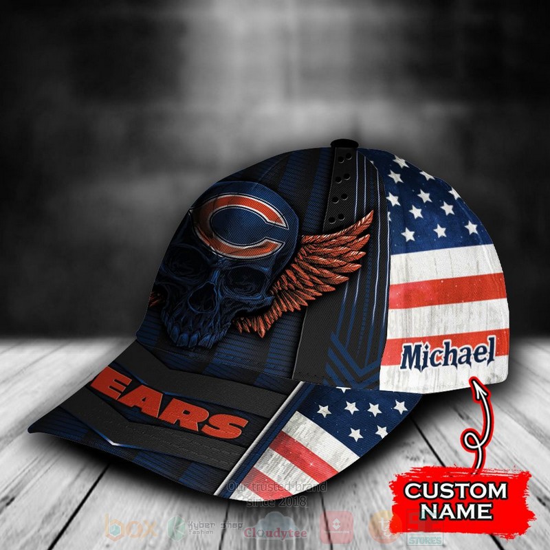 NFL_Chicago_Bears_Skull_Custom_Name_Cap_1