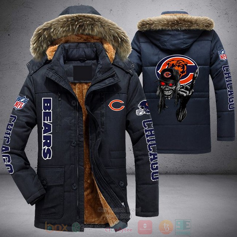 NFL_Chicago_Bears_Skull_Hat_Parka_Jacket_1