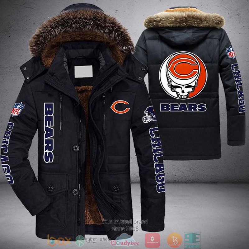 NFL_Chicago_Bears_Skull_logo_Parka_Jacket