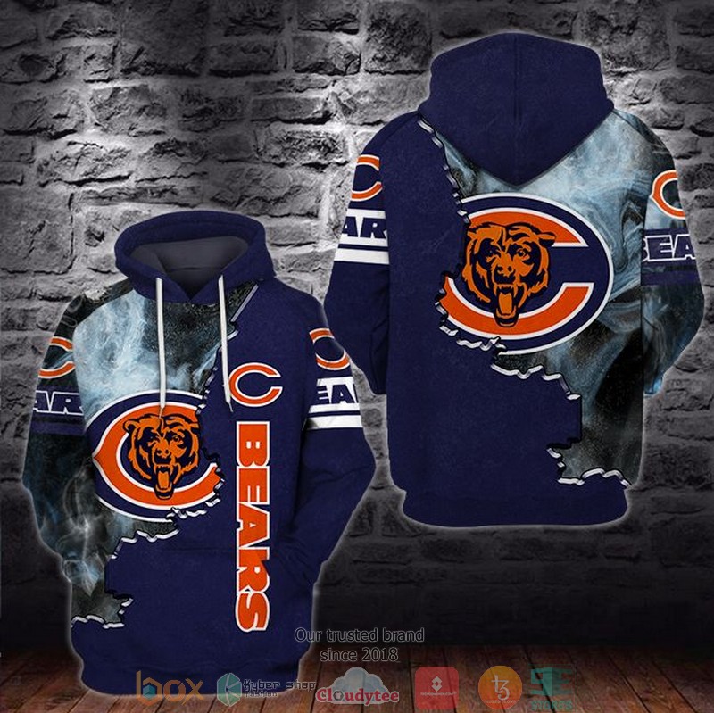 NFL_Chicago_Bears_Smoke_Blue_3d_hoodie