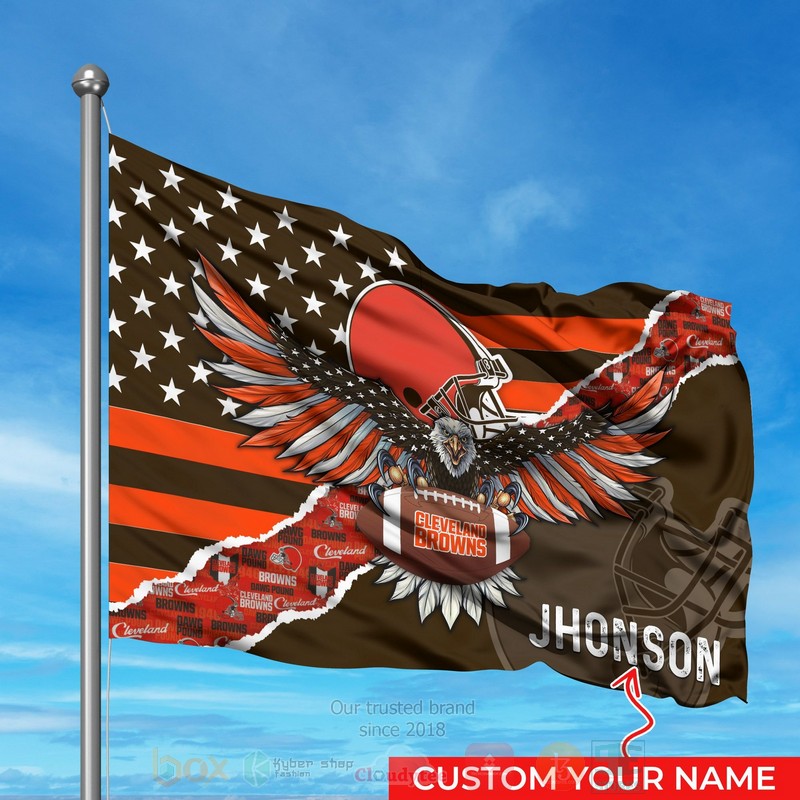NFL_Cleveland_Browns_Custom_Name_Flag