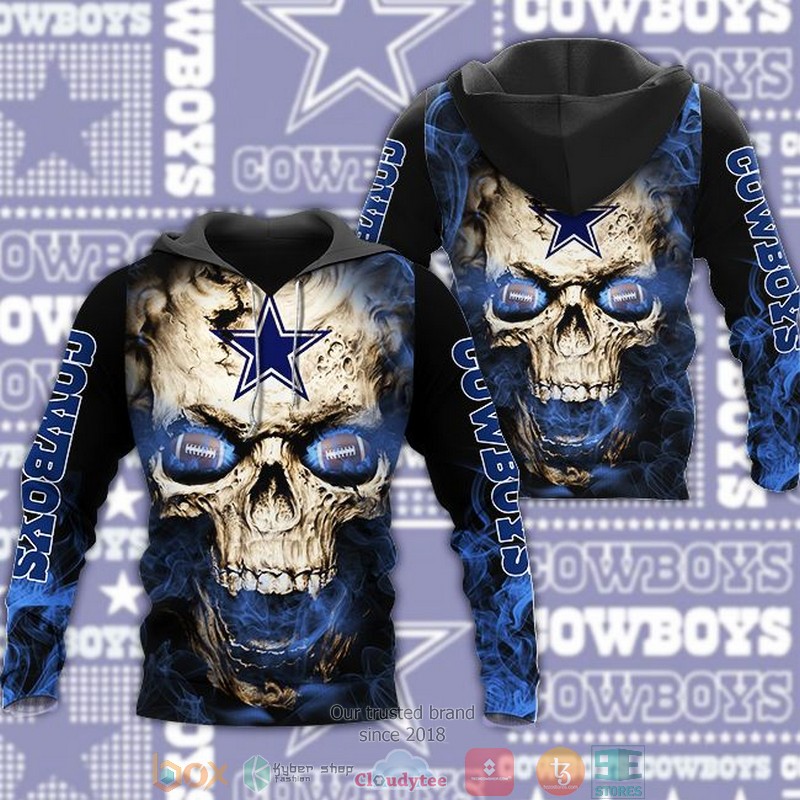NFL_Dallas_Cowboys_Flame_Skull_3d_Hoodie