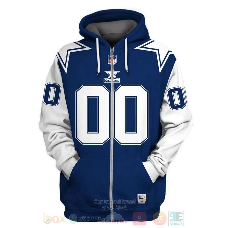 NFL_Dallas_Cowboys_Personalized_Blue_3D_Hoodie_Shirt