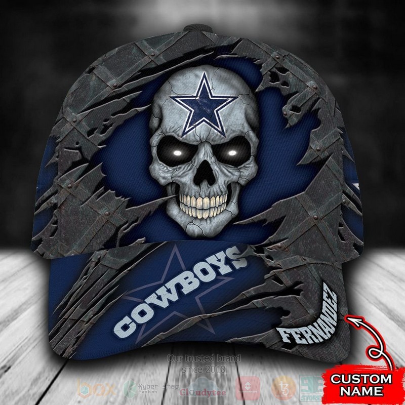 NFL_Dallas_Cowboys_Skull_Custom_Name_Grey_Cap