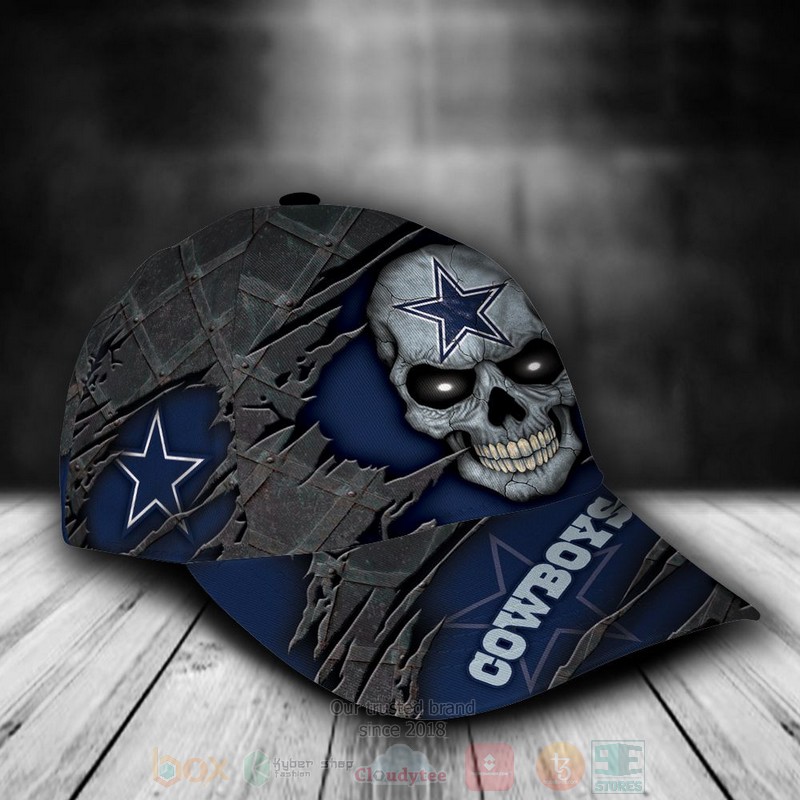 NFL_Dallas_Cowboys_Skull_Custom_Name_Grey_Cap_1