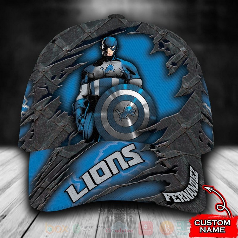 NFL_Detroit_Lions_Captain_America_Custom_Name_Cap