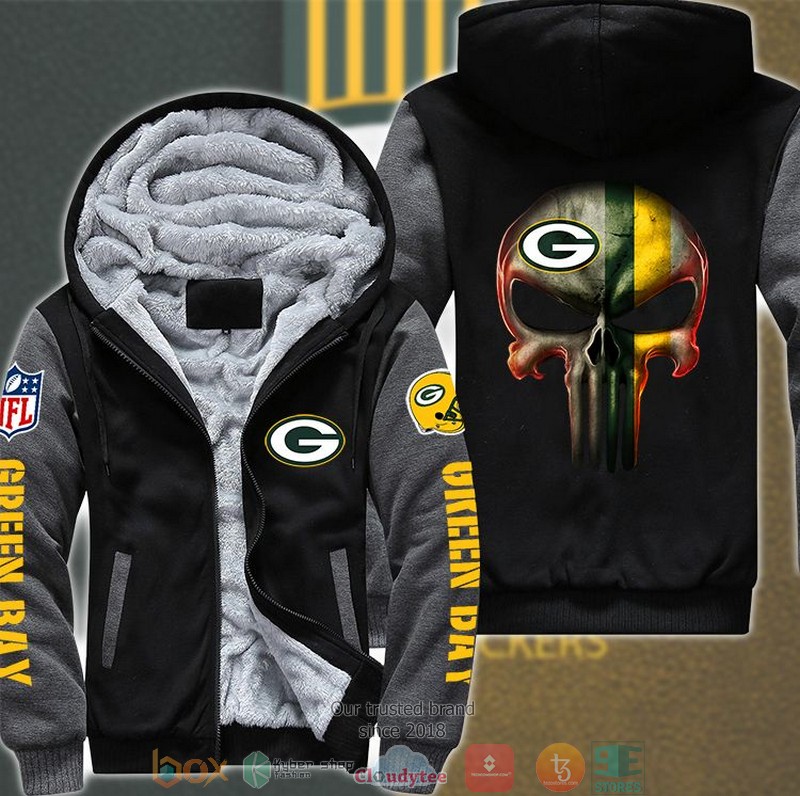 NFL_Green_Bay_Packers_Color_Line_Punisher_Skull_3d_fleece_hoodie_jacket_1