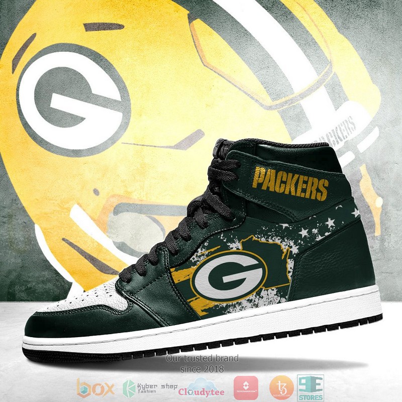 NFL_Green_Bay_Packers_green_Air_Jordan_High_Top_Shoes