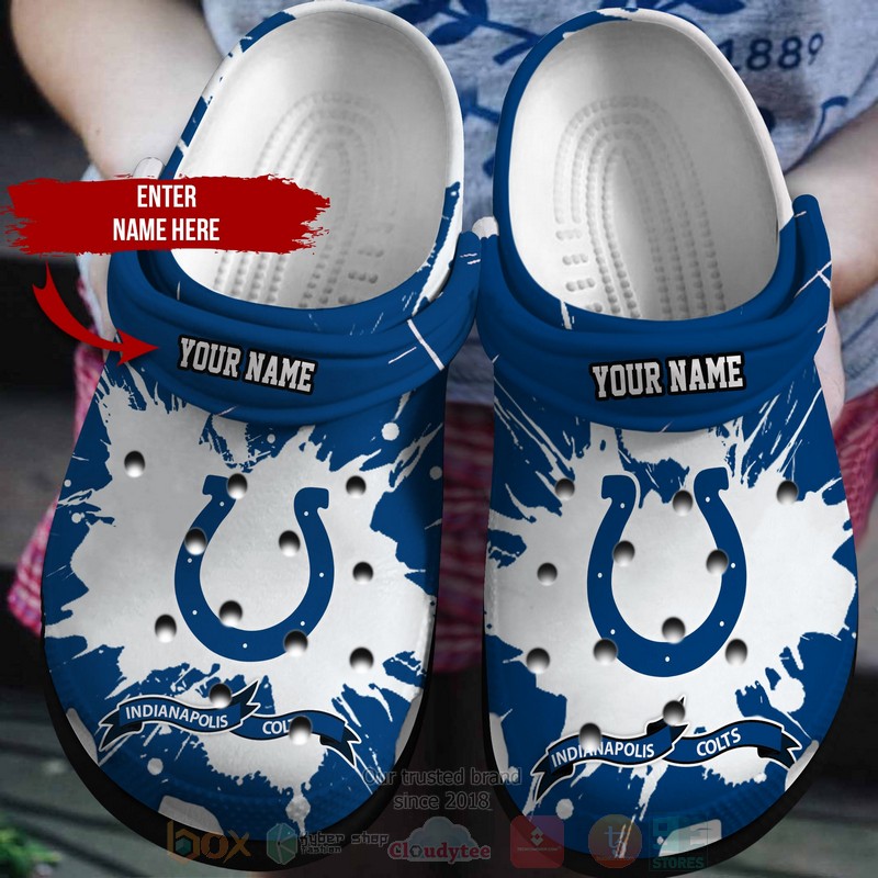 NFL_Indianapolis_Colts_Custom_Name_Crocband_Crocs_Clog_Shoes