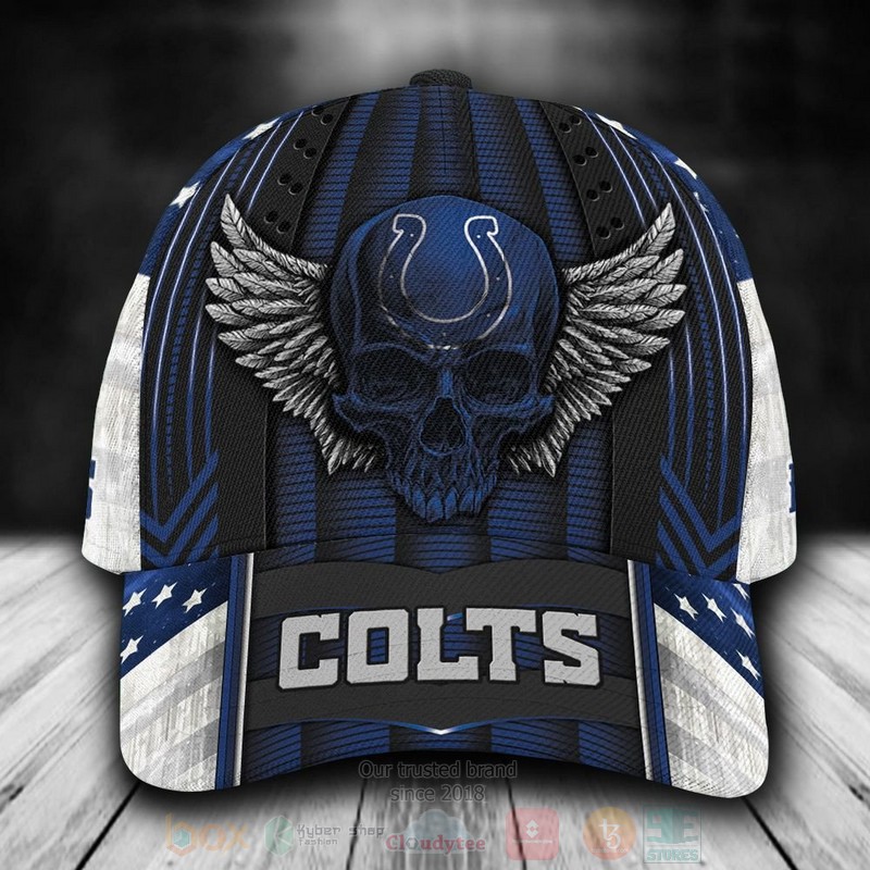NFL_Indianapolis_Colts_Skull_Custom_Name_Blue_Cap