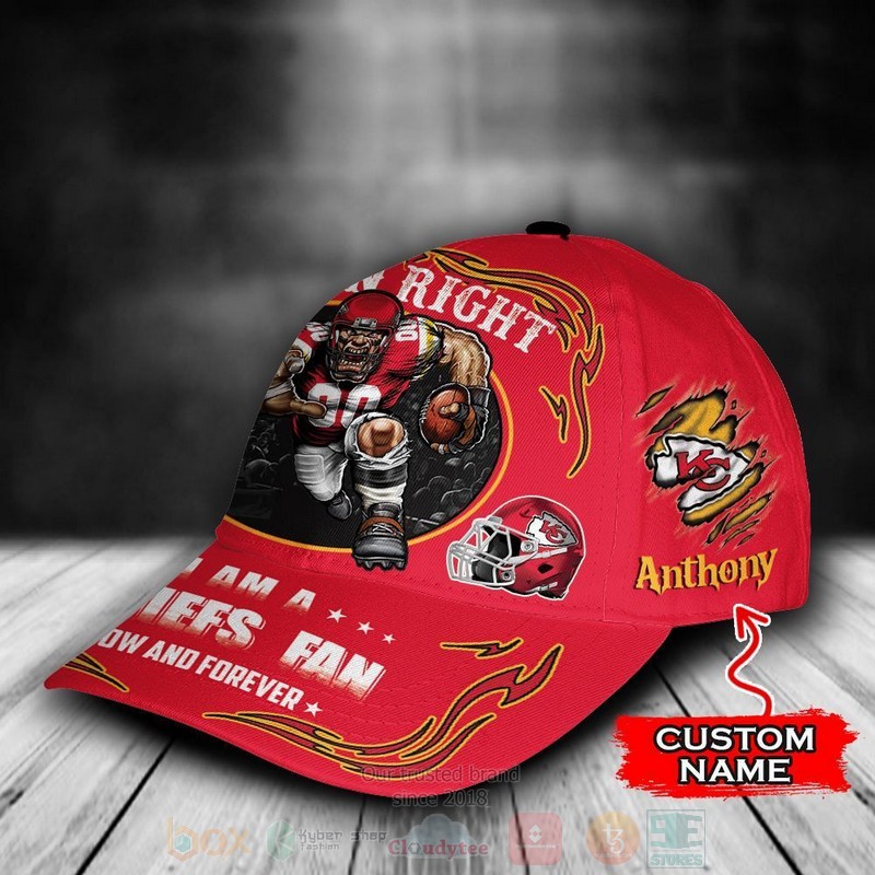 NFL_Kansas_City_Chiefs_Mascot_Custom_Name_Cap_1