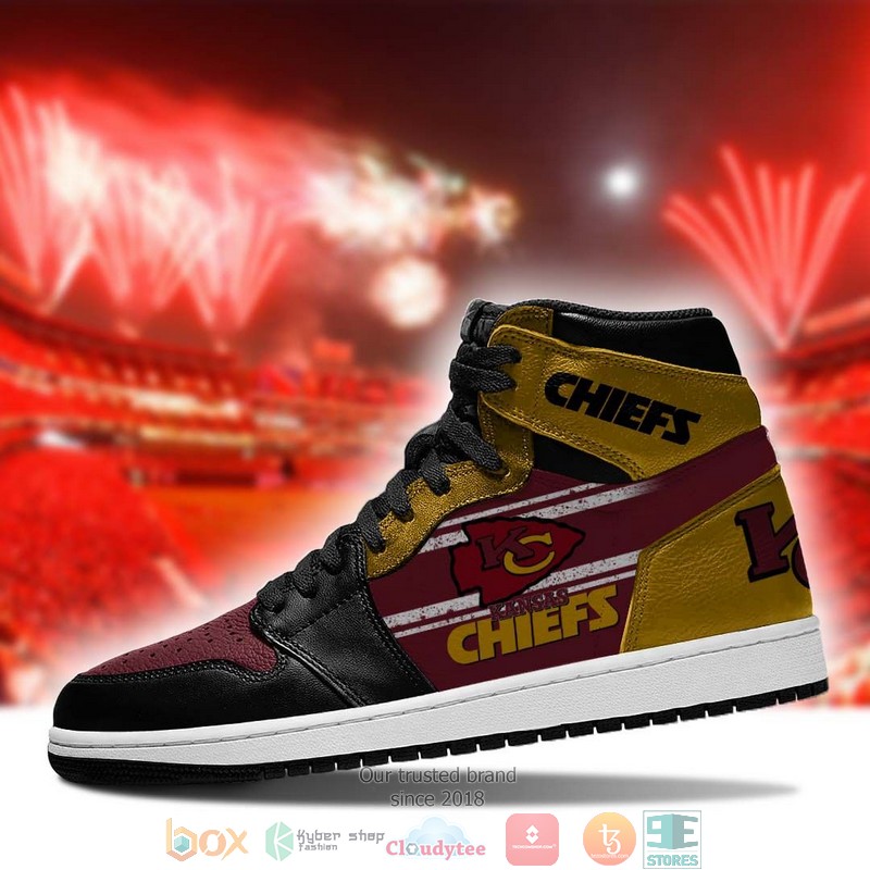 NFL_Kansas_City_Chiefs_Red_Air_Jordan_High_Top_Shoes