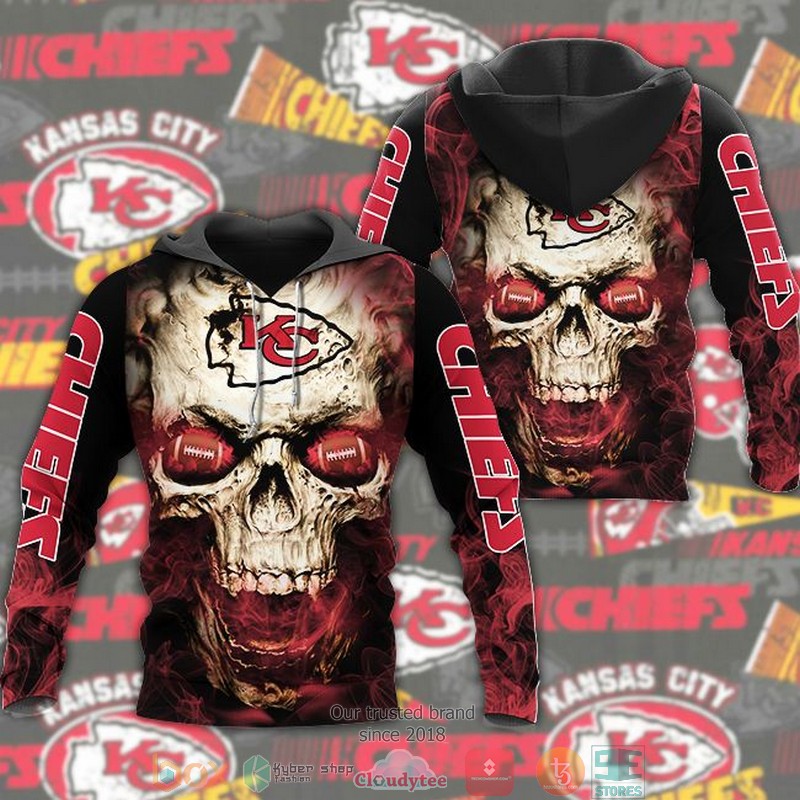 NFL_Kansas_City_Chiefs_Skull_Flame_3d_Hoodie