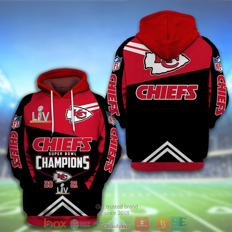 NFL_Kansas_City_Chiefs_Super_Bowl_Champions_2021_Red_3d_hoodie