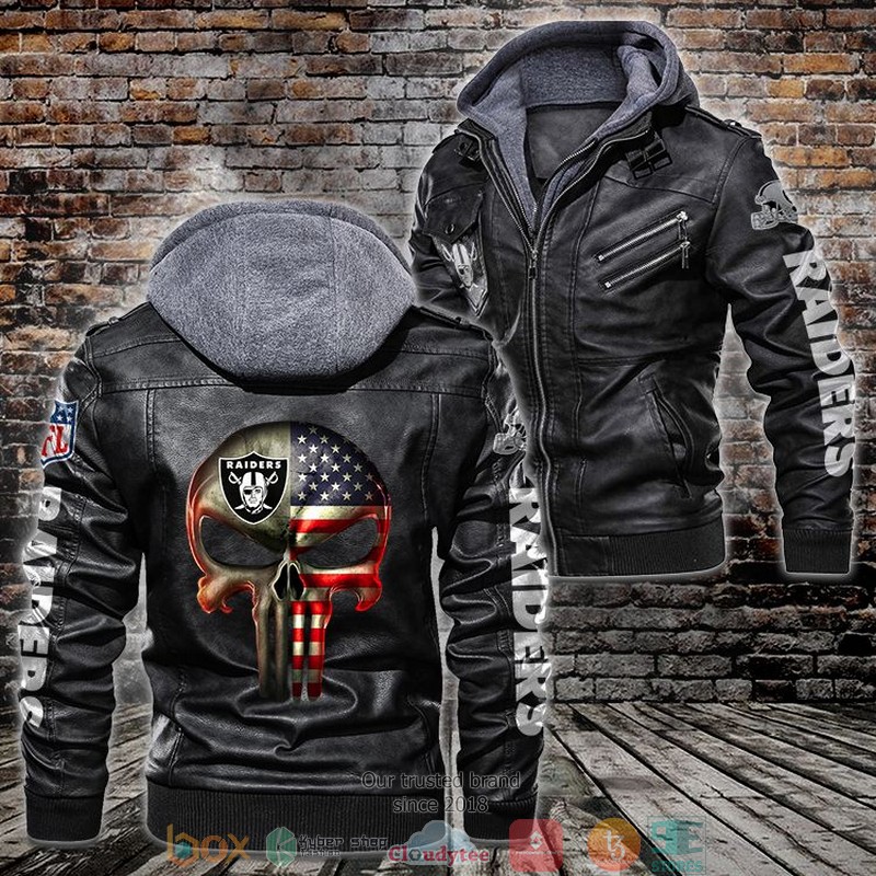 NFL_Las_Vegas_Raiders_Punisher_Skull_Leather_jacket