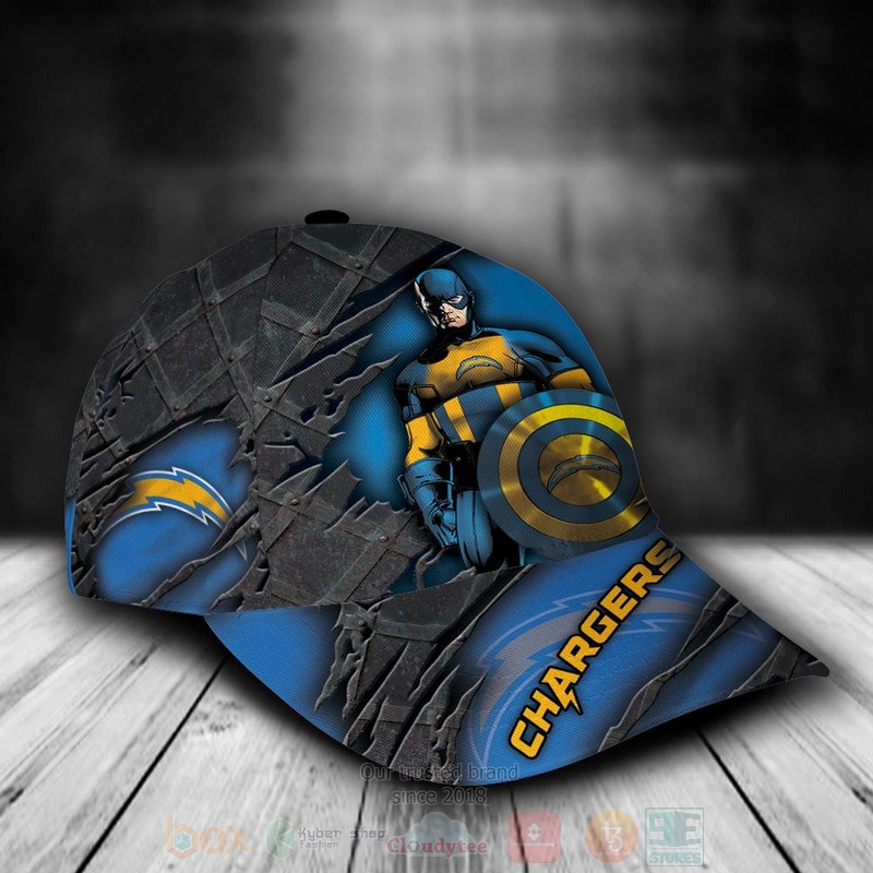 NFL_Los_Angeles_Chargers_Captain_America_Custom_Name_Cap_1