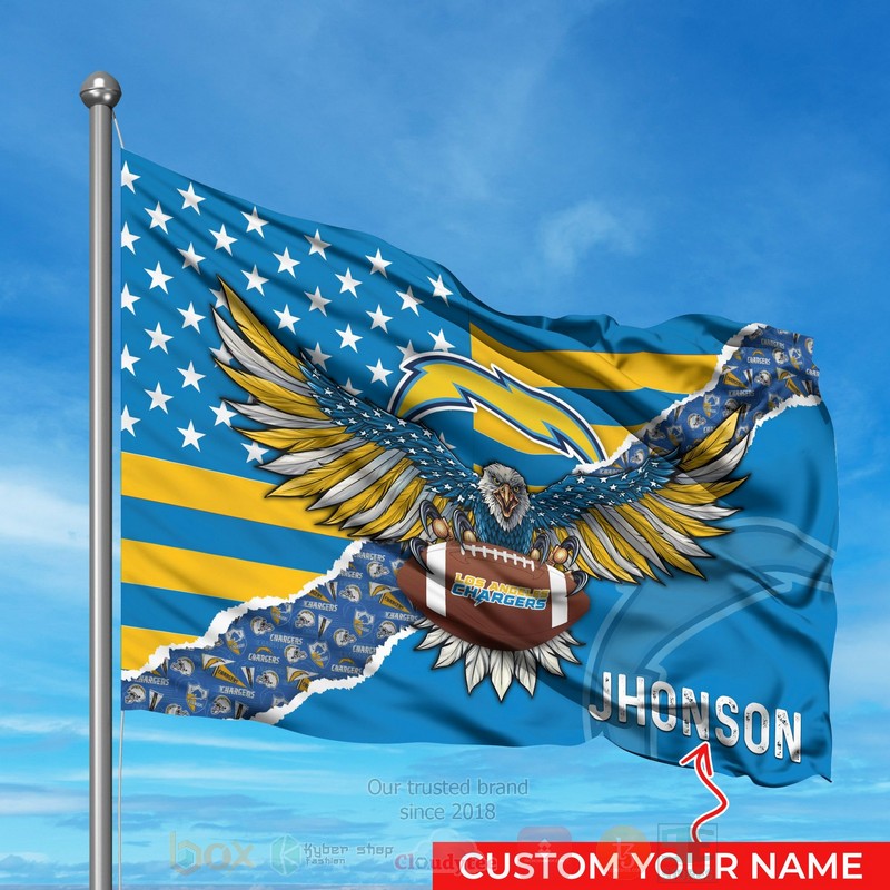 NFL_Los_Angeles_Chargers_Custom_Name_Flag