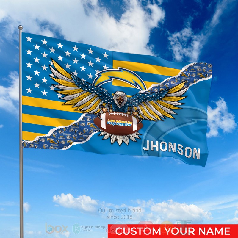 NFL_Los_Angeles_Chargers_Custom_Name_Flag_1