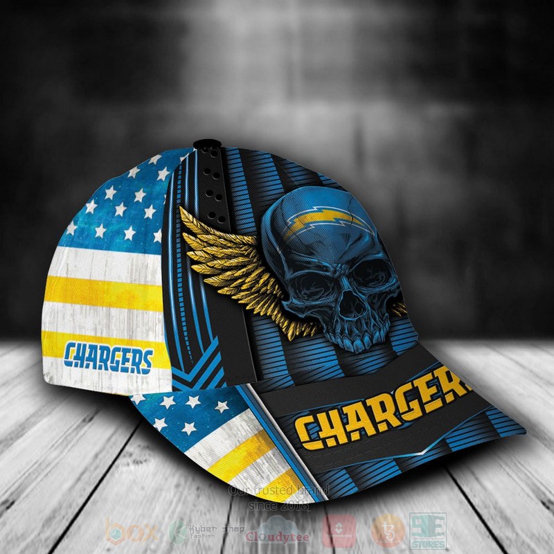 NFL_Los_Angeles_Chargers_Skull_Custom_Name_Cap_1