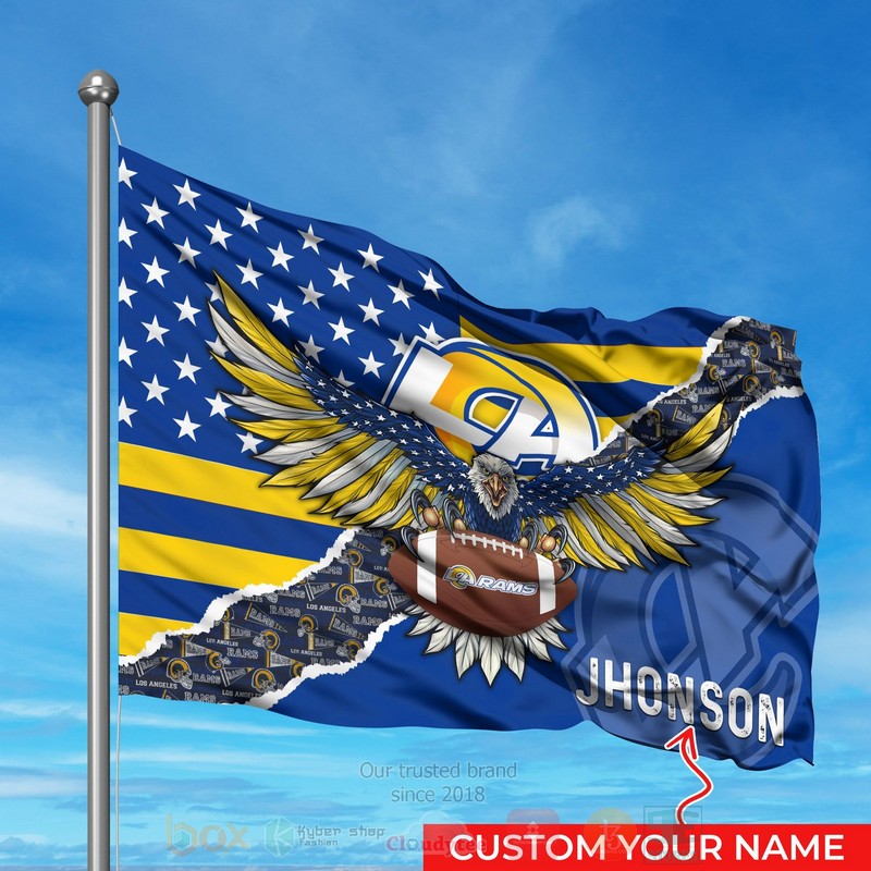 NFL_Los_Angeles_Rams_Custom_Name_Flag