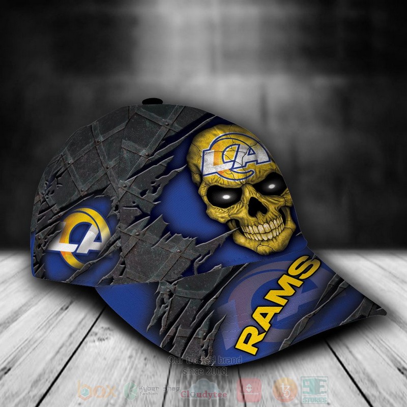 NFL_Los_Angeles_Rams_Skull_Custom_Name_Cap_1