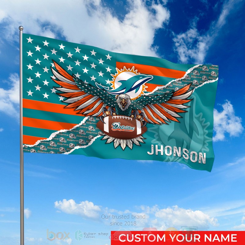 NFL_Miami_Dolphins_Custom_Name_Flag_1