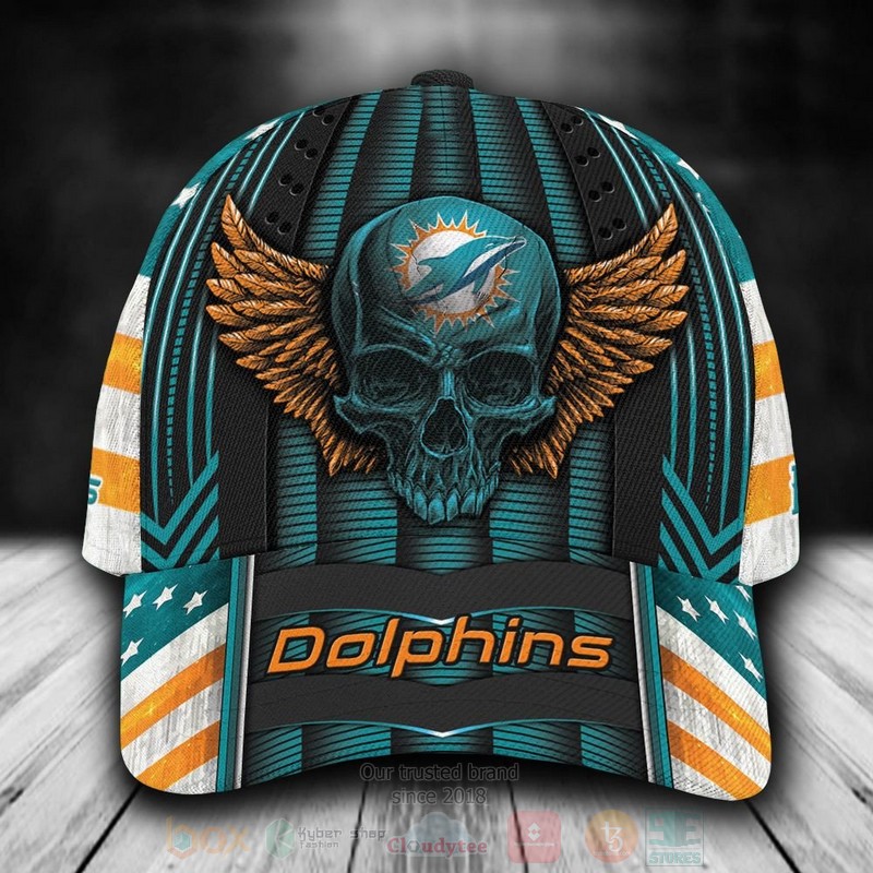NFL_Miami_Dolphins_Skull_Custom_Name_Blue_Cap
