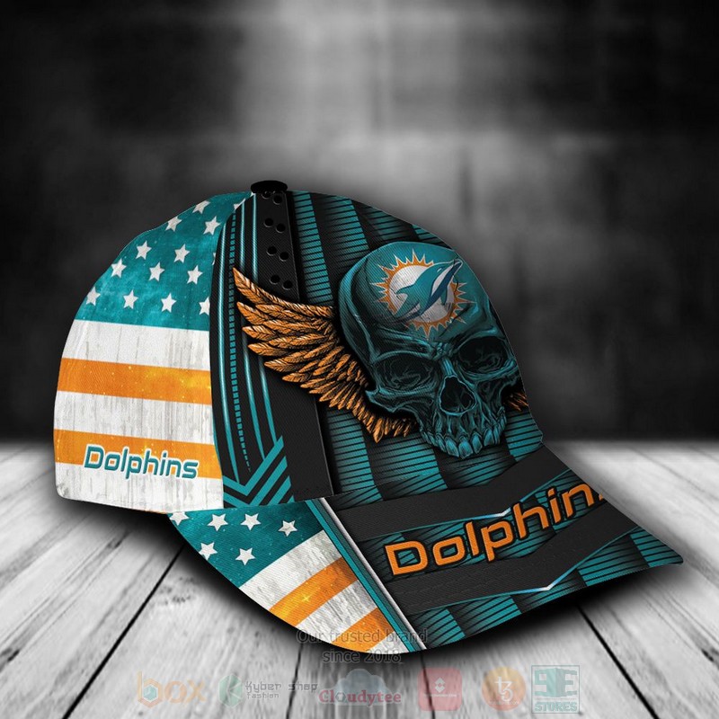 NFL_Miami_Dolphins_Skull_Custom_Name_Blue_Cap_1