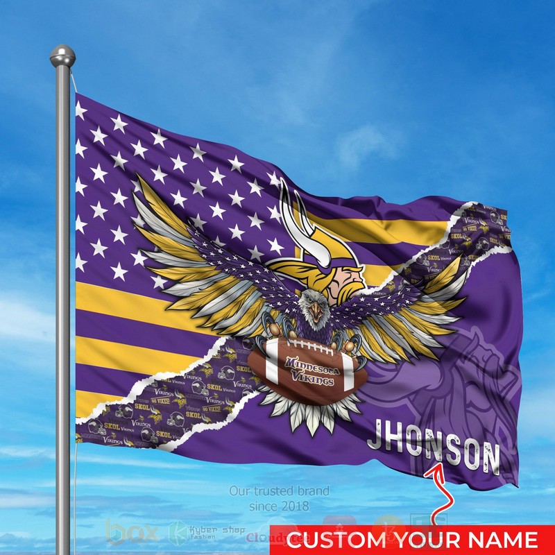 NFL_Minnesota_Vikings_Custom_Name_Flag