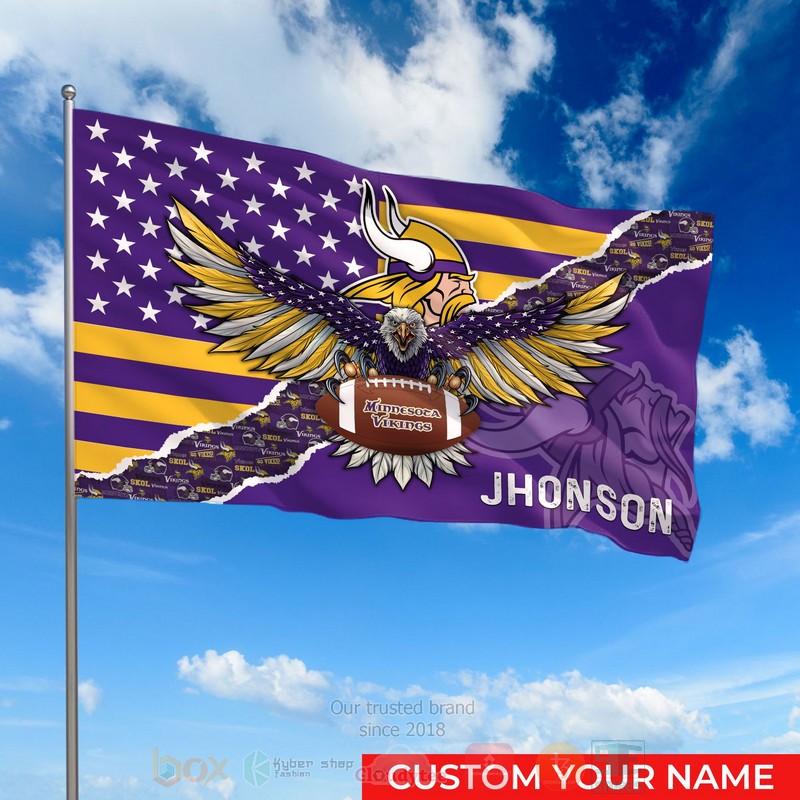 NFL_Minnesota_Vikings_Custom_Name_Flag_1