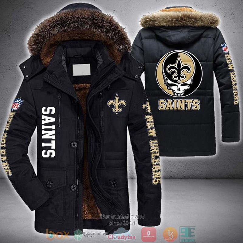 NFL_New_Orleans_Saints_Skull_logo_Parka_Jacket