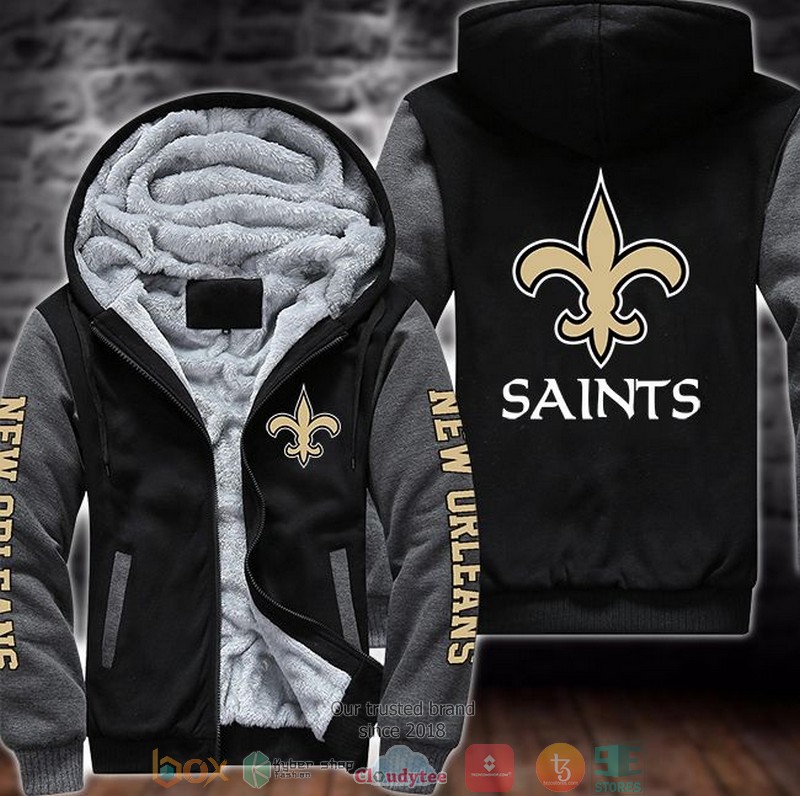 NFL_New_Orleans_Saints_logo_3D_Fleece_Hoodie