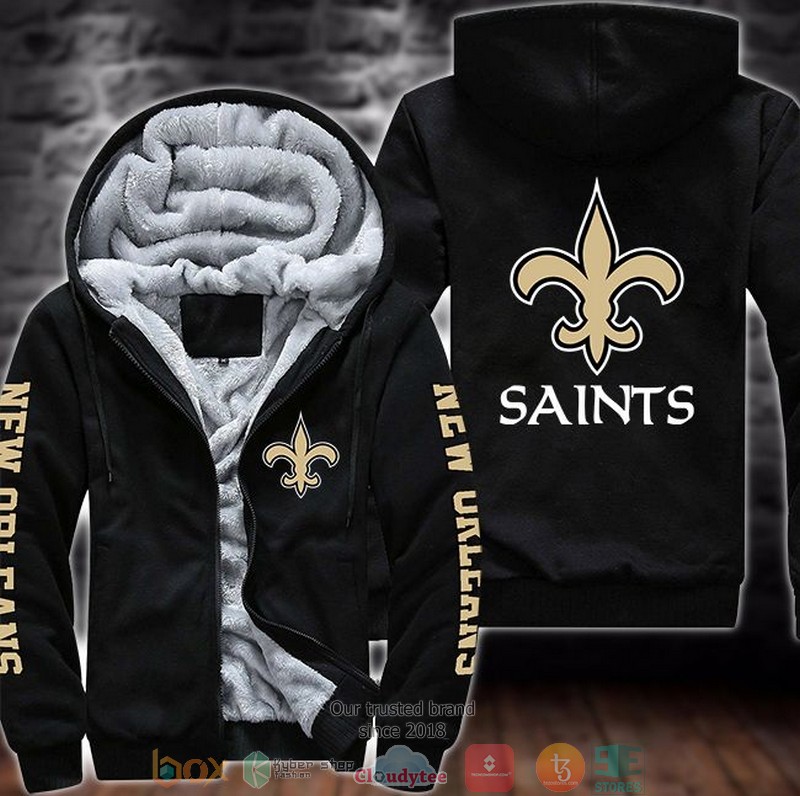 NFL_New_Orleans_Saints_logo_3D_Fleece_Hoodie_1