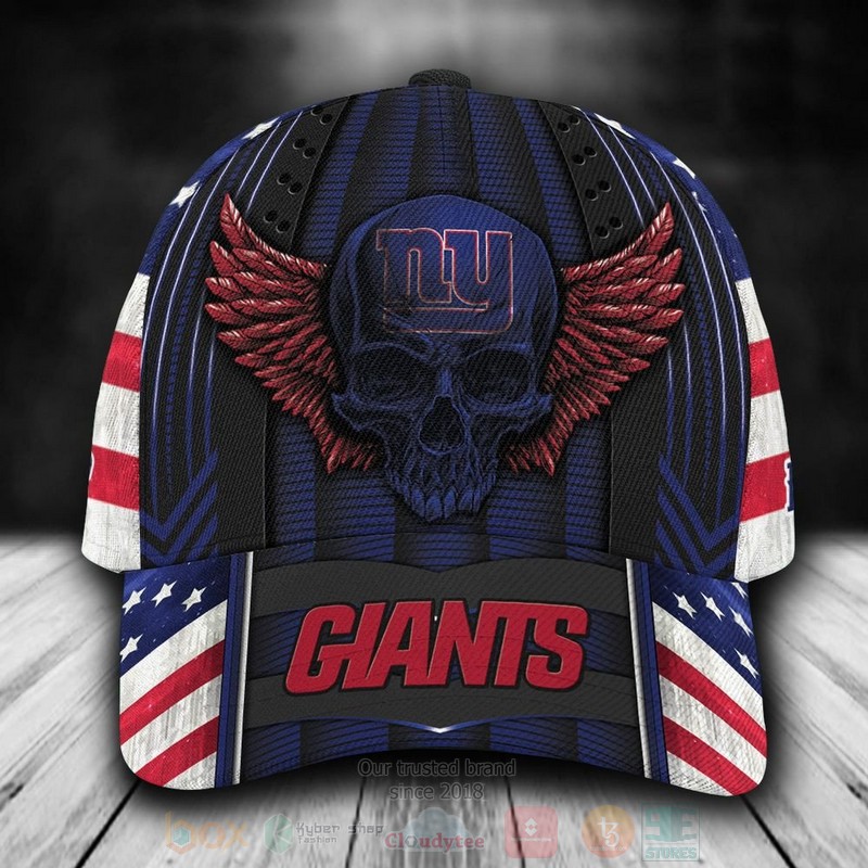 NFL_New_York_Giants_Skull_Custom_Name_Dark_Blue_Cap
