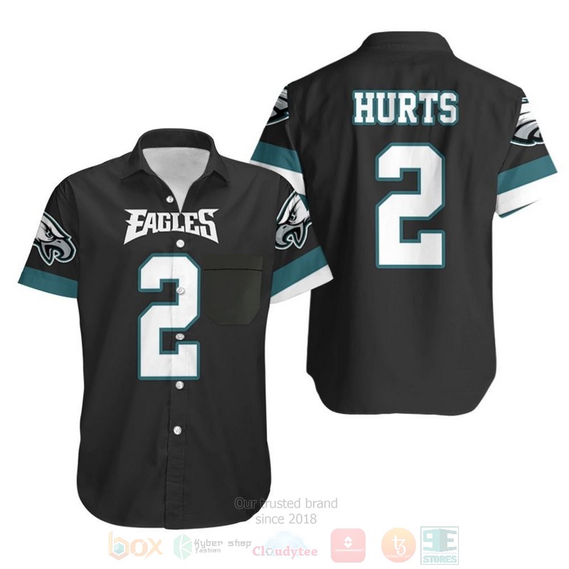 NFL_Philadelphia_Eagles_Jalen_Hurts_2_Black_Hawaiian_Shirt
