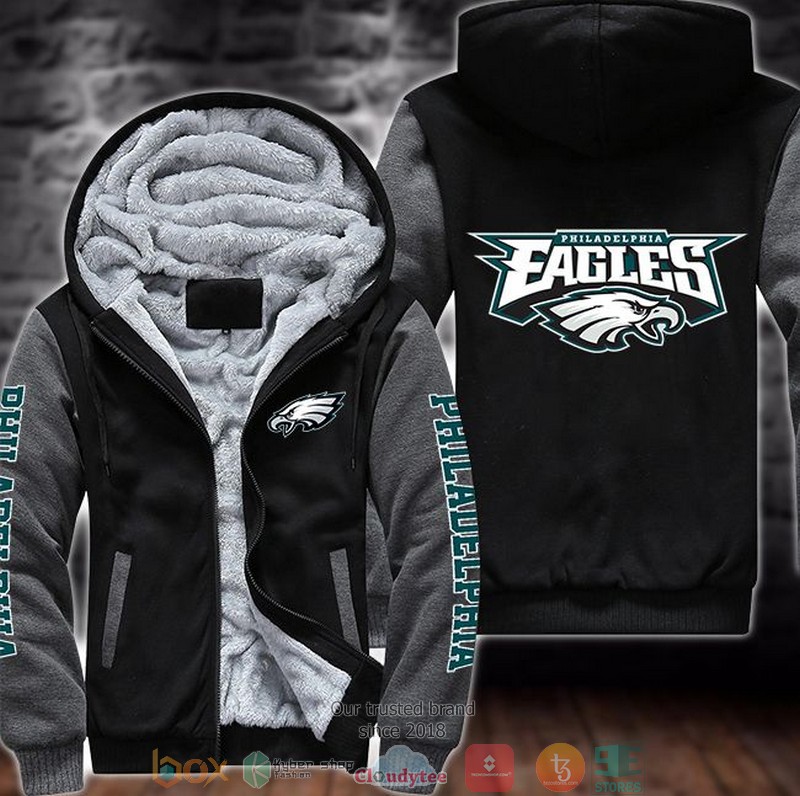 NFL_Philadelphia_Eagles_logo_3D_Fleece_Hoodie_1