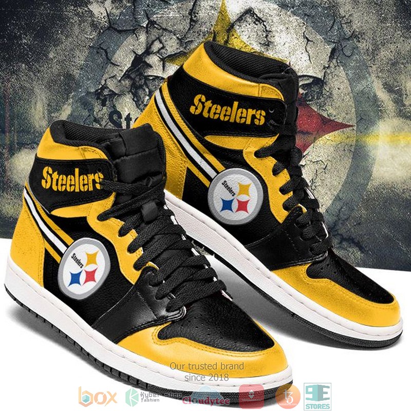 NFL_Pittsburgh_Steelers_Black_Yellow_Air_Jordan_High_Top_Shoes_1