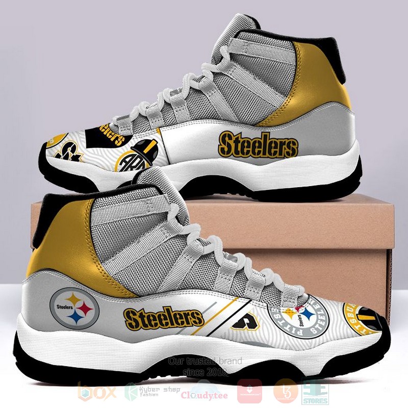 NFL_Pittsburgh_Steelers_Grey-White_Air_Jordan_11_Shoes_1