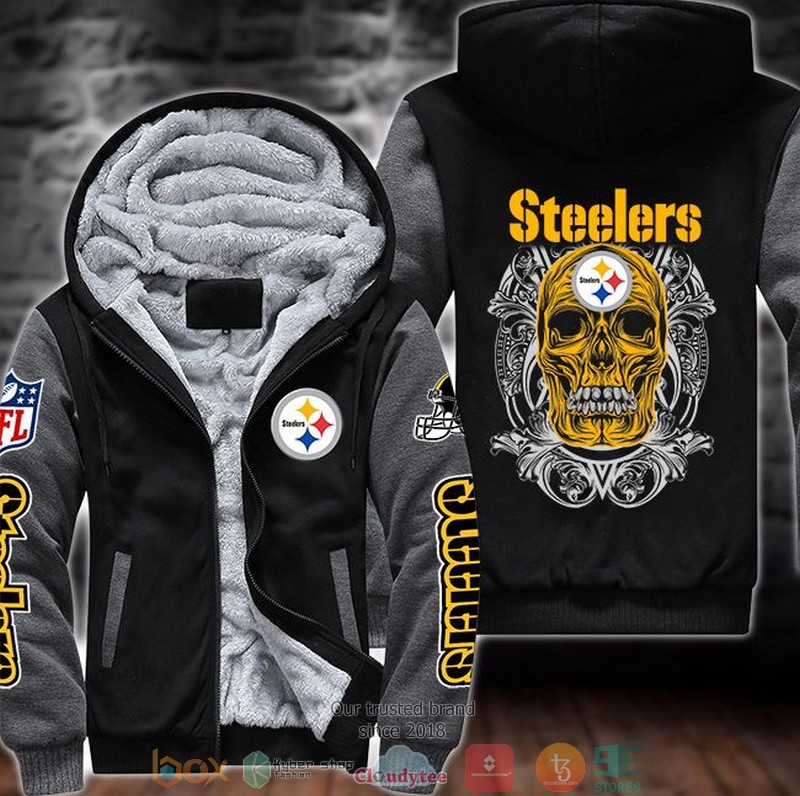 NFL_Pittsburgh_Steelers_Skull_Face_3d_Fleece_Hoodie_1